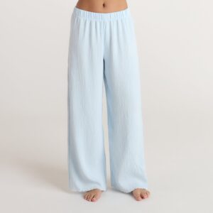 Crinkle Pajama Pants - Blue