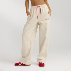 Straight-Leg Sweatpants - Oat Marl