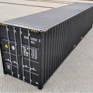 40 Fuß High Cube Container, schwarzgrau
